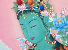 see the detail of Green Tara
