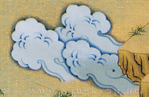 伝統的な雲の描写