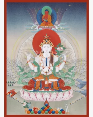Chenrezig with Amitābha