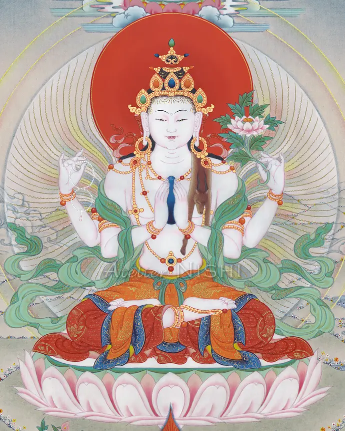 Chenrezig with Amitābha - Image 2