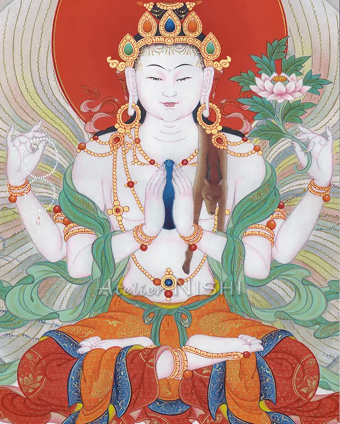 Chenrezig with Amitābha - Image 3